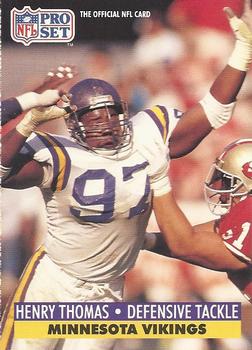 Henry Thomas Minnesota Vikings 1991 Pro set NFL #222